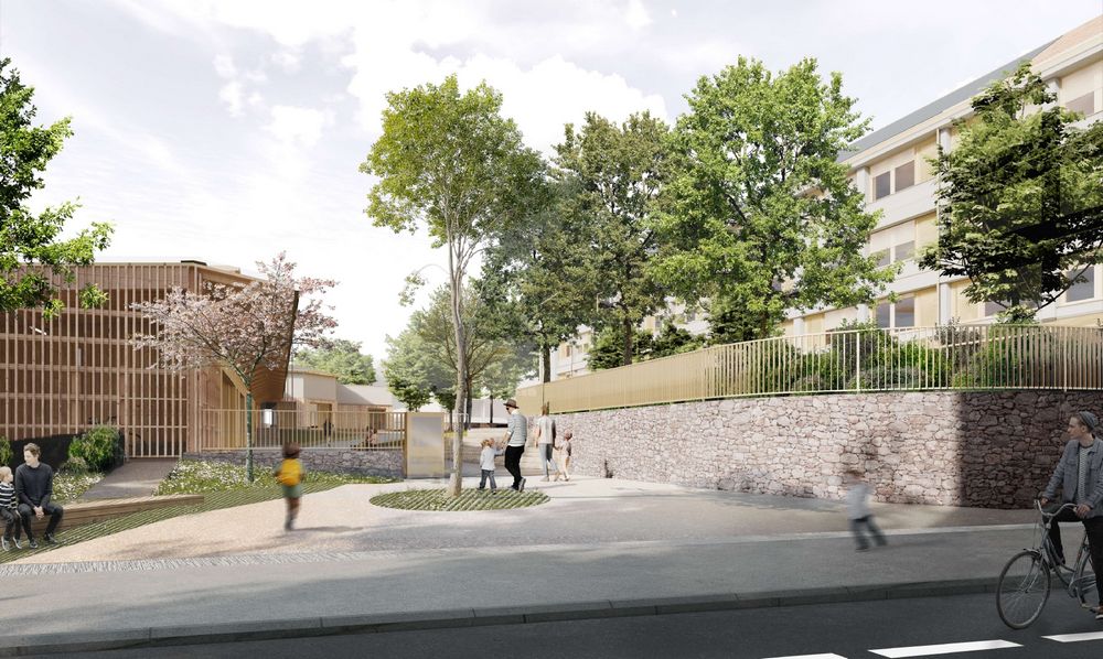 vue architecte école Vieilles Perrières